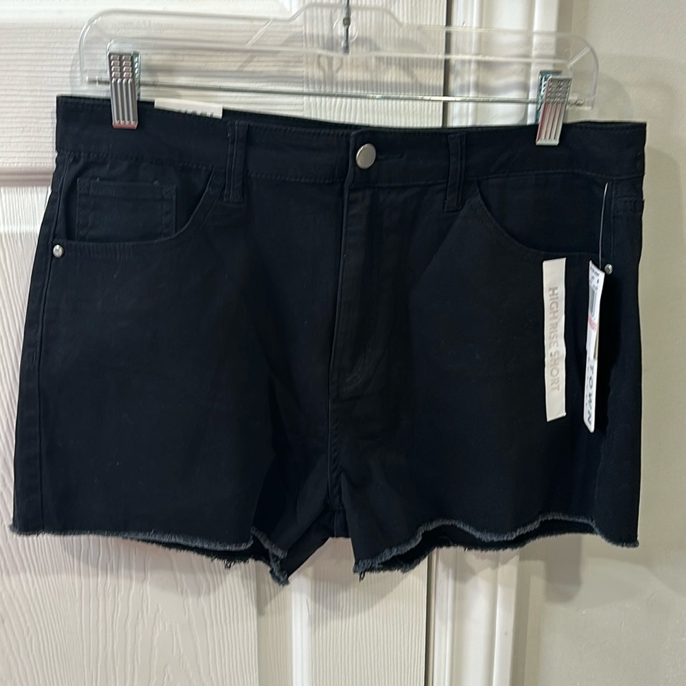 Tinseltown Denim junior HighRise Black Short